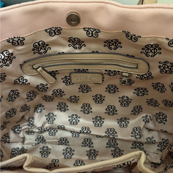 Jessica Simpson Elegant Pink Quilted Tote Bag - Picture 8 of 9